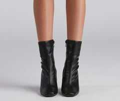 Fashion Square Toe Booties Newgew