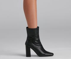 Fashion Square Toe Booties Newgew