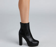 Girly-Grudge Platform Booties Newgew