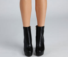 Girly-Grudge Platform Booties Newgew