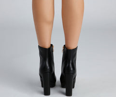 Girly-Grudge Platform Booties Newgew