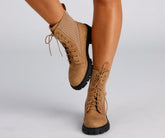 Trendy Status Knit Detail Boots Newgew