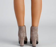 Elevated And Edgy Lug Sole Booties Newgew