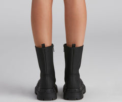 She's Trendy Lug Sole Boots Newgew