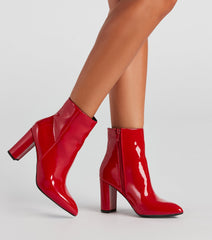 Rebel With Style Block Heel Booties Newgew