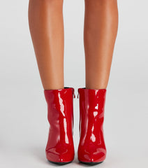 Rebel With Style Block Heel Booties Newgew