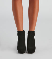 Lots To Love Block Heel Booties Newgew