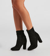 Sparkle Society Rhinestone Booties Newgew