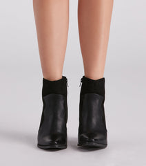 Western Chic Block Heel Booties Newgew
