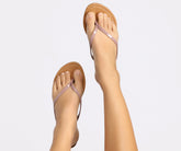 Minimalist Moves Faux Leather Flip Flops Newgew