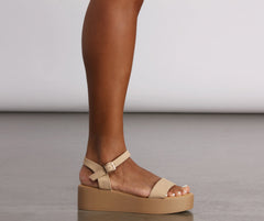 Standing Tall Flat Platform Sandals Newgew