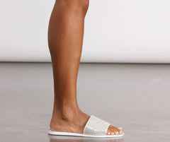 Summer Starts Now Rhinestone Jelly Slides Newgew