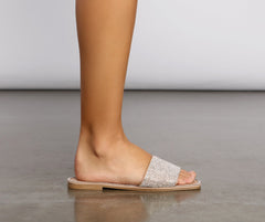 All That Luxe Rhinestone Sandals Newgew