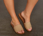 So Sleek Basic Band Sandals Newgew