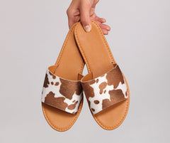 Western Style Slide-On Sandals Newgew