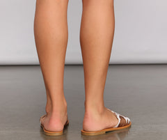 Western Style Slide-On Sandals Newgew