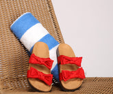 Stylish Stunner Double Strap Bow Sandals Newgew