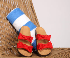 Stylish Stunner Double Strap Bow Sandals Newgew