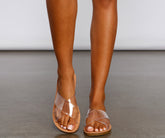 Criss Cross Chic PVC Sandals Newgew