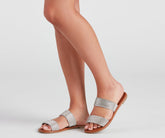 Eyes On Glam Rhinestone Strap Sandals Newgew