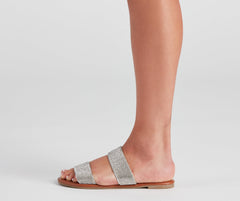 Eyes On Glam Rhinestone Strap Sandals Newgew