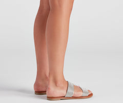 Eyes On Glam Rhinestone Strap Sandals Newgew