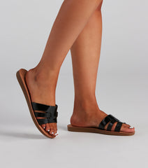 Minimalistic Chic PU Woven Sandals Newgew