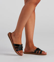 Minimalistic Chic PU Woven Sandals Newgew