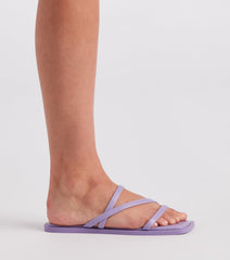 Cross Paths Strappy Slide Sandals Newgew