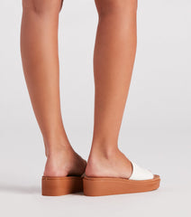 Coastal Babe Slip-On Wedge Sandals Newgew