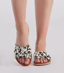 Darling Daisy Floral Print Sandals Newgew