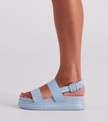 Stay Trendy Strappy Platform Sandals Newgew