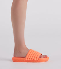 Slip Into Comfort Puff Slide Sandals Newgew