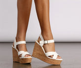 Cross My Heart Cork Wedges Newgew