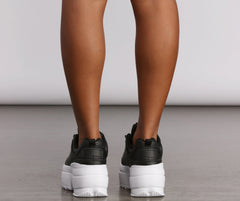 Extra High Textured Platform Chunky Sneakers Newgew