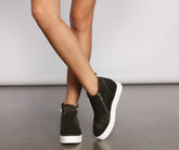 At Ease High Top Zippered Sneakers Newgew