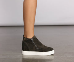 At Ease High Top Zippered Sneakers Newgew