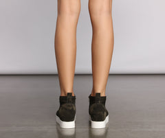 At Ease High Top Zippered Sneakers Newgew