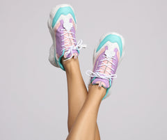 Level Up Colorful Chunky Sneakers Newgew