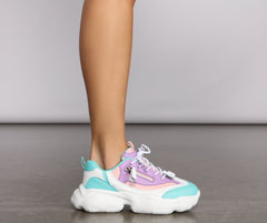 Level Up Colorful Chunky Sneakers Newgew