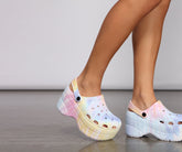 Tie Dye Slip On Foam Shoes Newgew