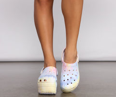 Tie Dye Slip On Foam Shoes Newgew