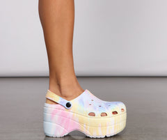 Tie Dye Slip On Foam Shoes Newgew