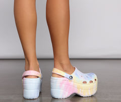 Tie Dye Slip On Foam Shoes Newgew