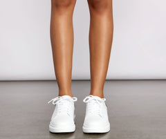 All About That Lace Platform Sneakers Newgew