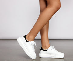 All About That Lace Platform Sneakers Newgew