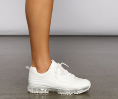Casual Vibes Faux Leather Jelly Sneakers Newgew