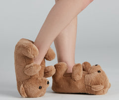 Adorable Teddy Bear Plush Slippers Newgew