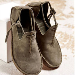 Super Comfort Round Toe Casual Lace-Up Flat & Loafers Newgew