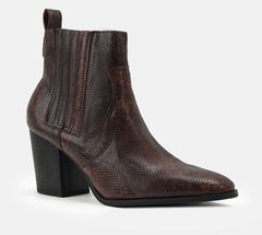 Side Zipper Chunky Heeled Boots Newgew